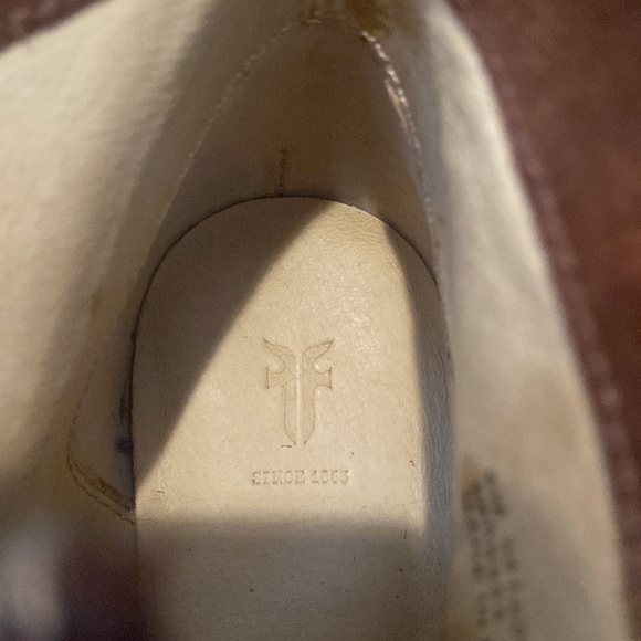 Frye Renee Suede Ankle Booties in Chestnut Brown Size 6 - Picture 12 of 13